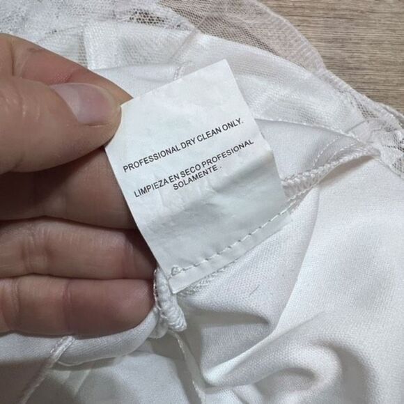 City Triangles Women's Floral Print Lace Overlay A-Line Mini Skirt White‎ Size 5 - Picture 6 of 10